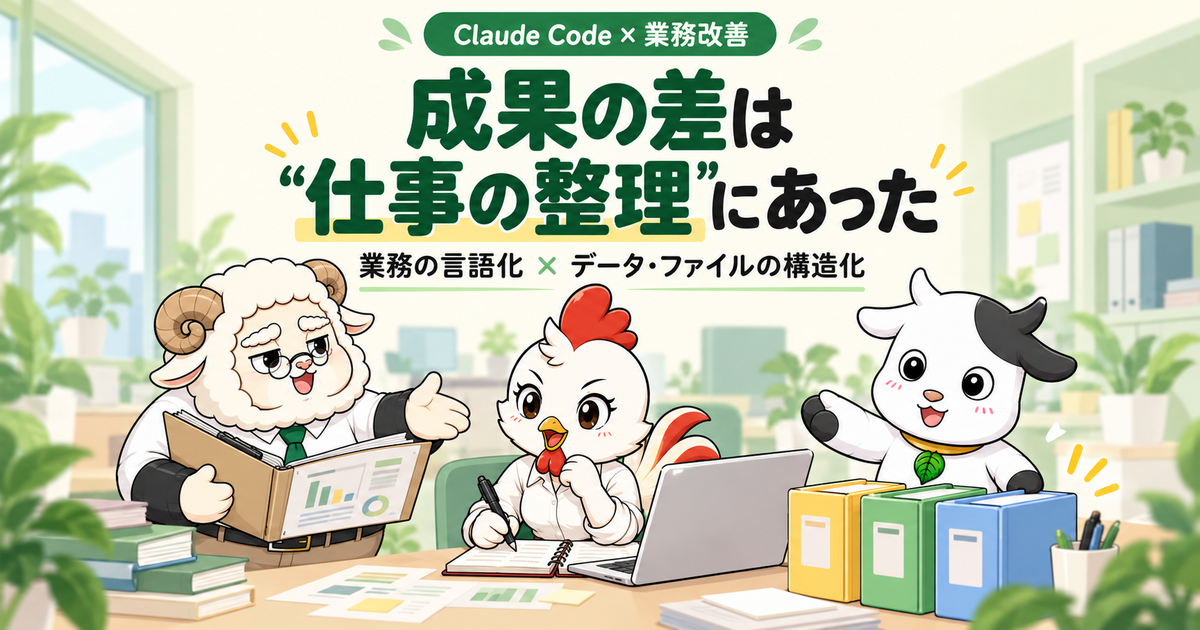 Claude Code：成果の差は仕事の整理にあった